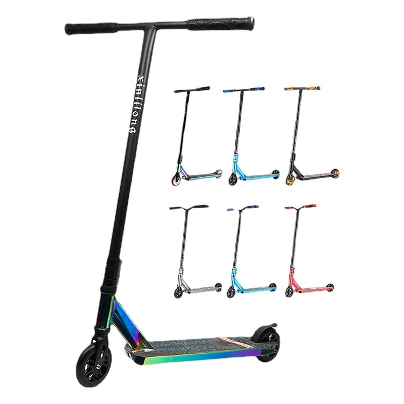Cross-border Fancy Adult Scooter Teenager Cool Sports Stunt Car Two-wheeled Street Brush Pedal Extreme Scooter