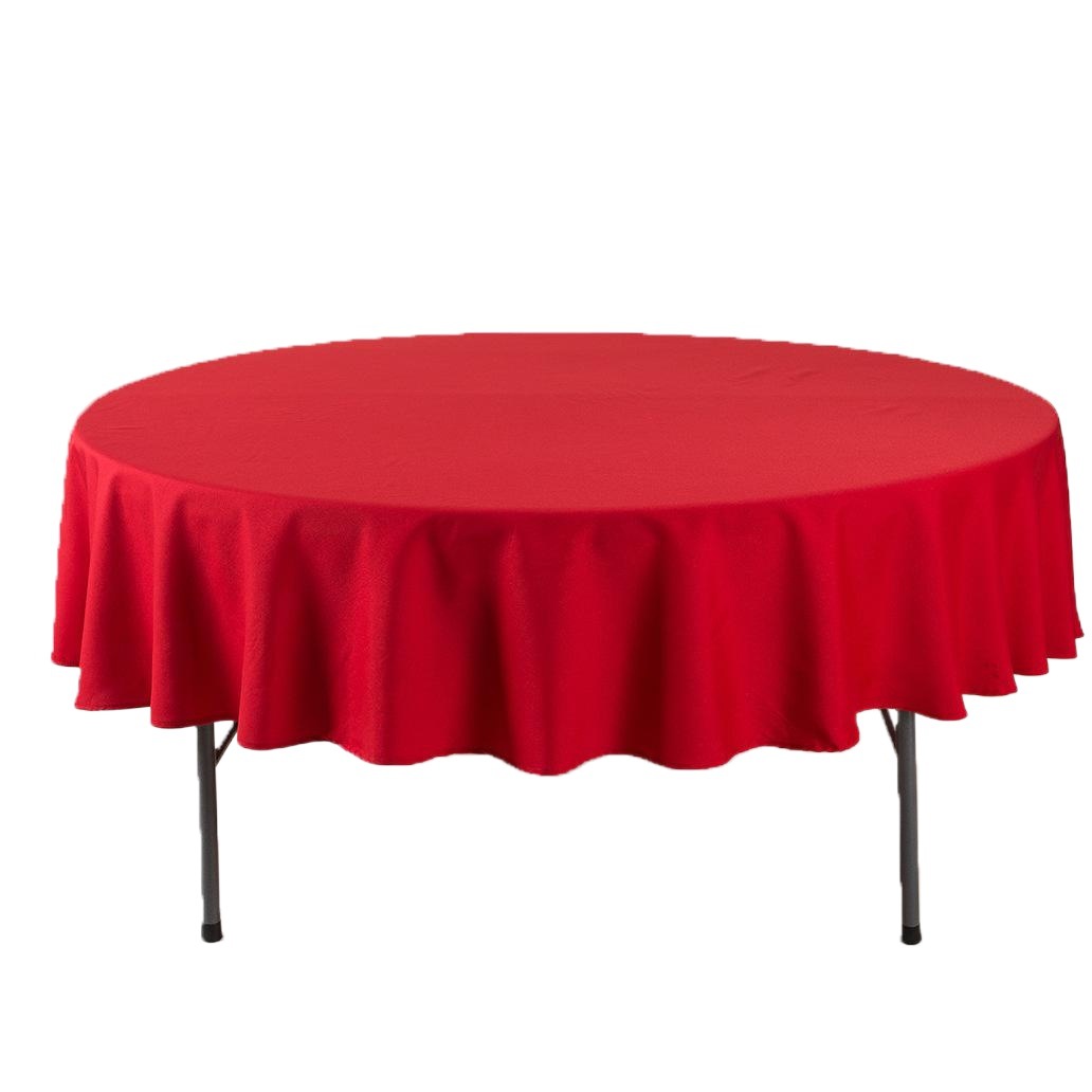 Solid Color Round Tablecloth Amazon Hot Black Pure White Rectangular Party Tablecloth 6FT Event Tablecloth Wholesale