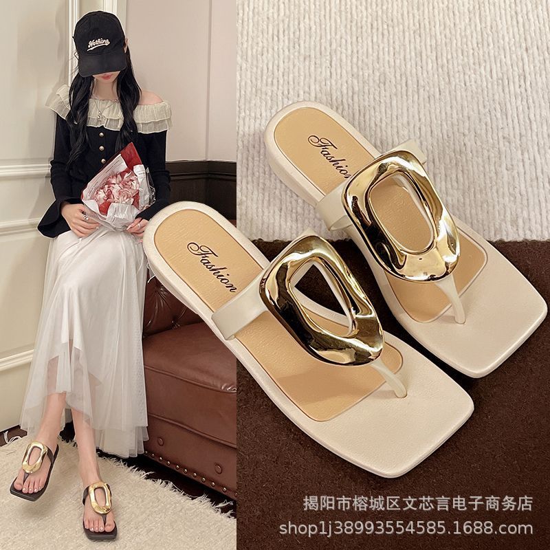 New women's flip-flops, summer sandals, women's slippers, 2025 summer outerwear, non-slip summer sandals, wholesale for women