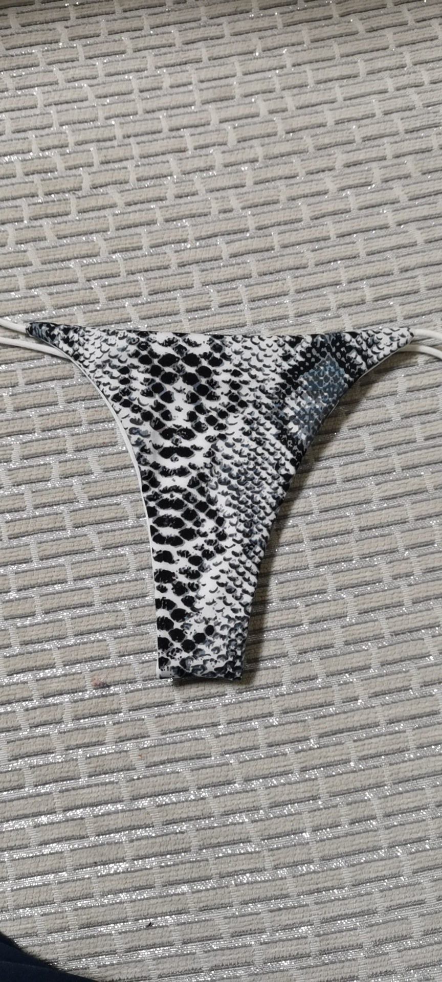 Picture of Jade Fragrant Pavilion New Version Double-Layer Thin Strap Thong Low Waist Low Waist Underwear Double-Layer Bikini Cotton Underwear for Women