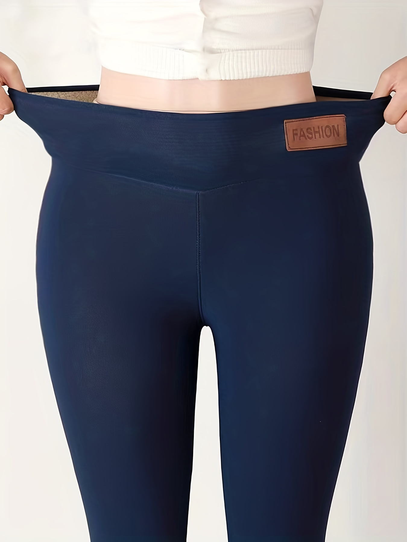 Picture of Cross-Border Popular Temu Aliexpress Cashmere Fleece-Lined Thickeneded Autumn and Winter Leggings for Women 2025 Warm Pants