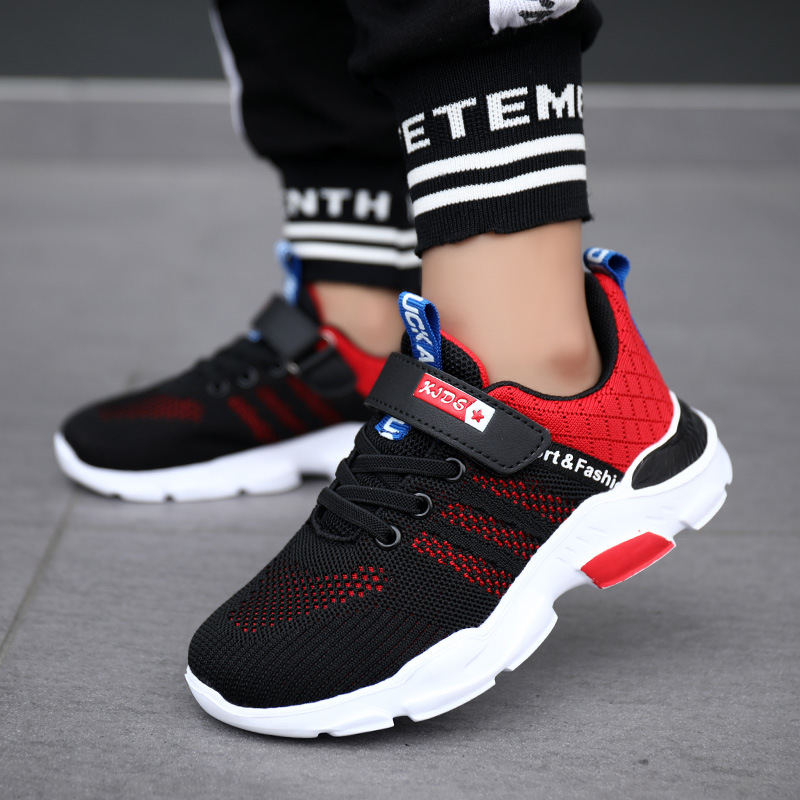 Boys' Shoes Leather Soft Sole Kidsren's Running Shoes 2025 Spring and Summer Trendy Boys' Sports Shoes Boys' Autumn Shoes for Middle and Large Kidsren