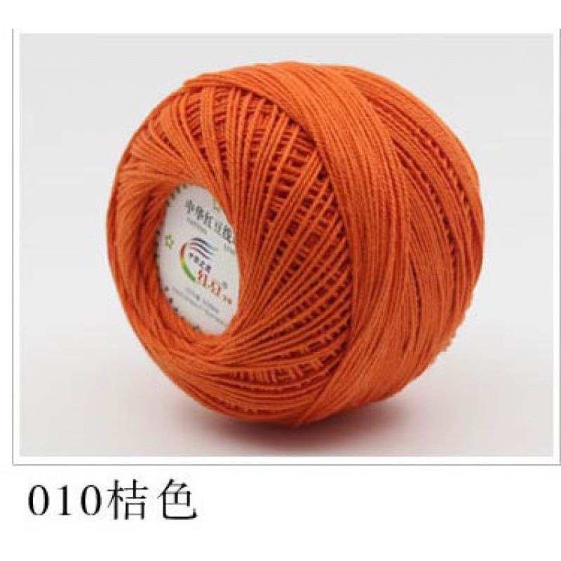 Picture of Red bean No. 3 lace cotton thread manufacturers wholesale and retail spring and summer hand-woven wool lace cotton diy