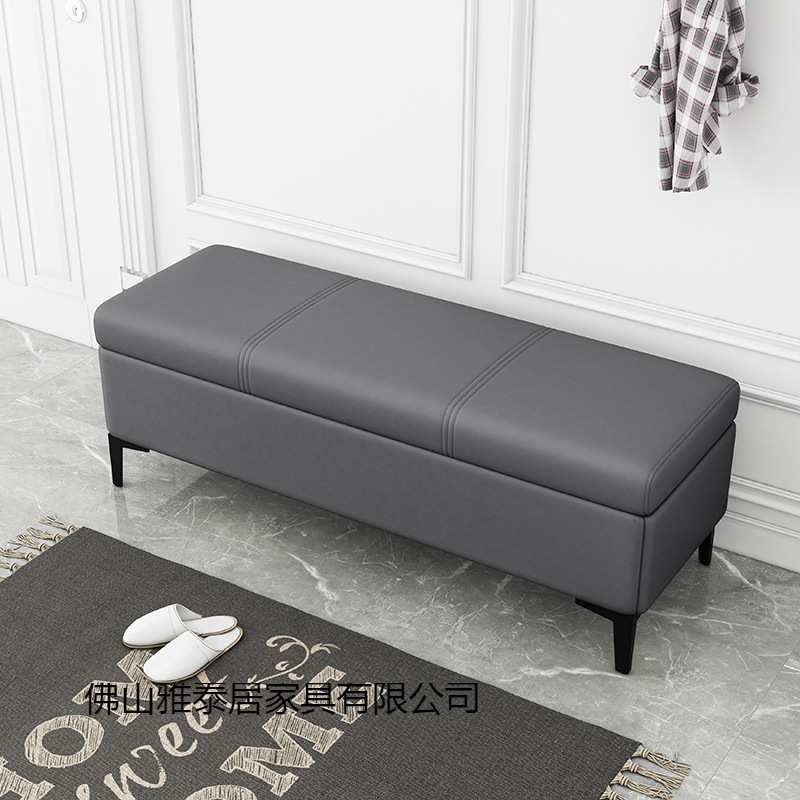 Home door shoe change stool, home light luxury storage bench, sofa stool, long sofa stool, storage stool