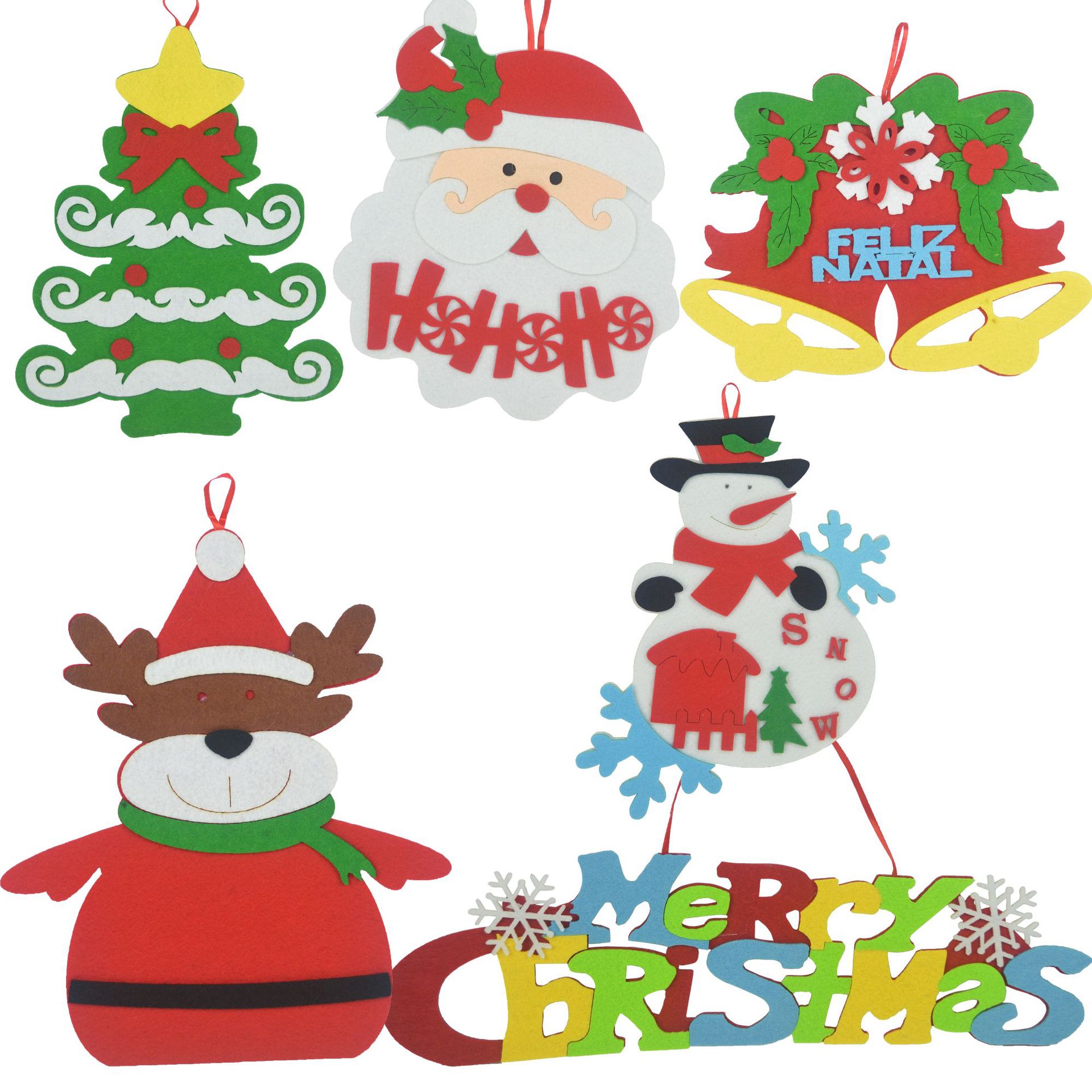 Christmas Decoration Pendant Christmas Tree Pendant Elk Pendant Bell Pendant Snowman Pendant Merry Christmas Tag