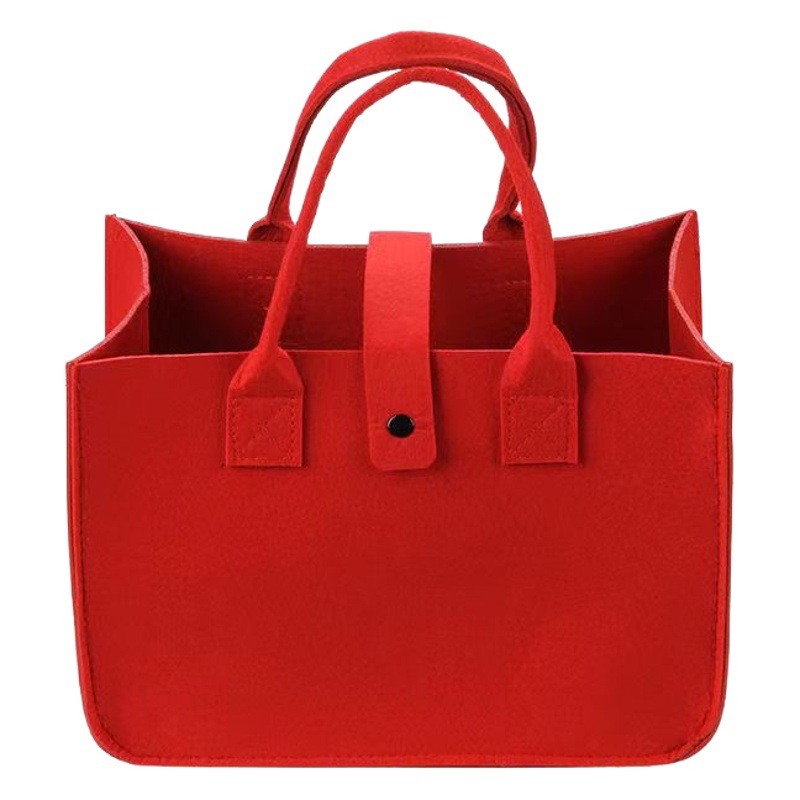 Simple fashion felt handbag large capacity business felt bag computer bag optional color file storage bag