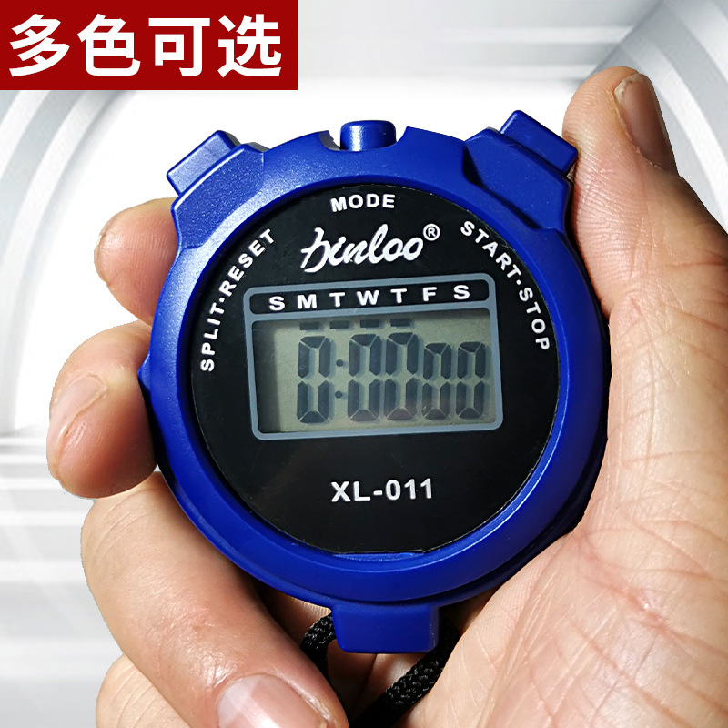 Picture of Positive countdown timer student competition training referee professional electronic stopwatch accurate large screen track and field sports stopwatch
