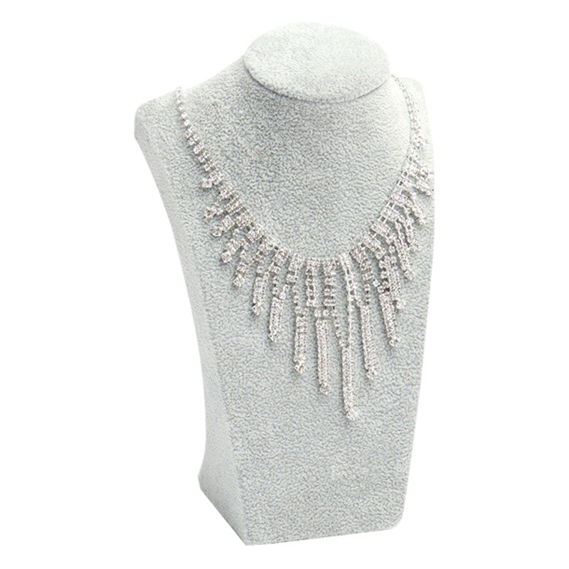 Ice velvet jewelry display stand portrait neck necklace display props jewelry rack factory in stock wholesale