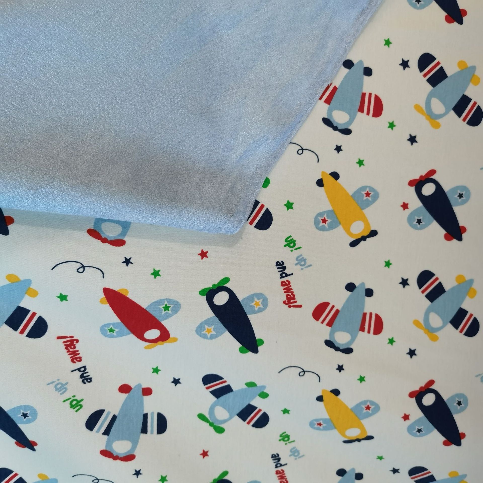 Picture of Printed Cotton Wool Diaper Pad Fabric Cotton Wool Fabric Composite TPU Waterproof Bamboo Fiber Diaper Pad Fabric