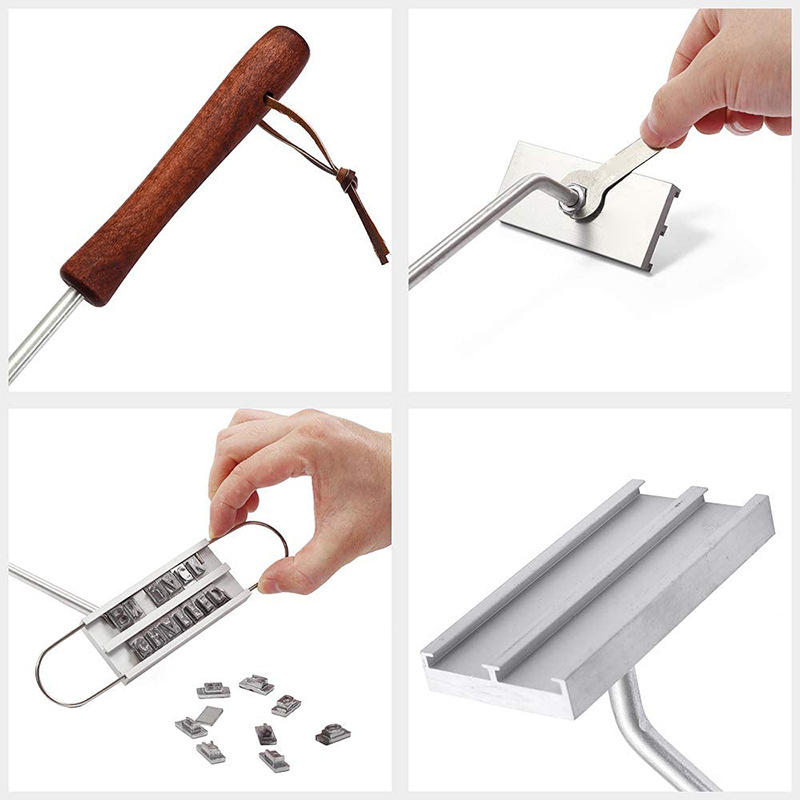 Picture of Wholesale English Alphabet Fire Marking Long Handle Barbecue Barbecue Marking Household bbq Barbecue Tool Combination