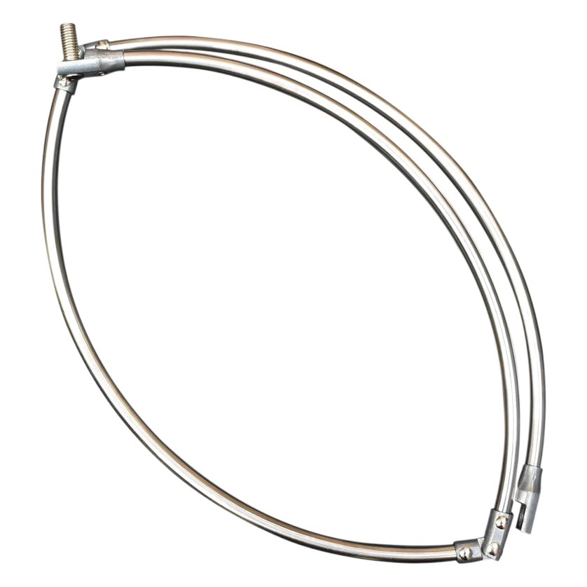Foldable Stainless Steel Fishing Net Ring 8mm Screw Hollow Ring Fishing Net Ring Fishing Gear Accessories @ Foldable and Portable
