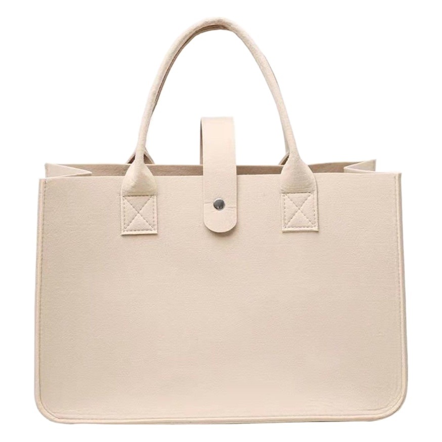 Trendy new handbags cross-border bag fashion felt tote bag felt tote bag shopping bag wool felt bag