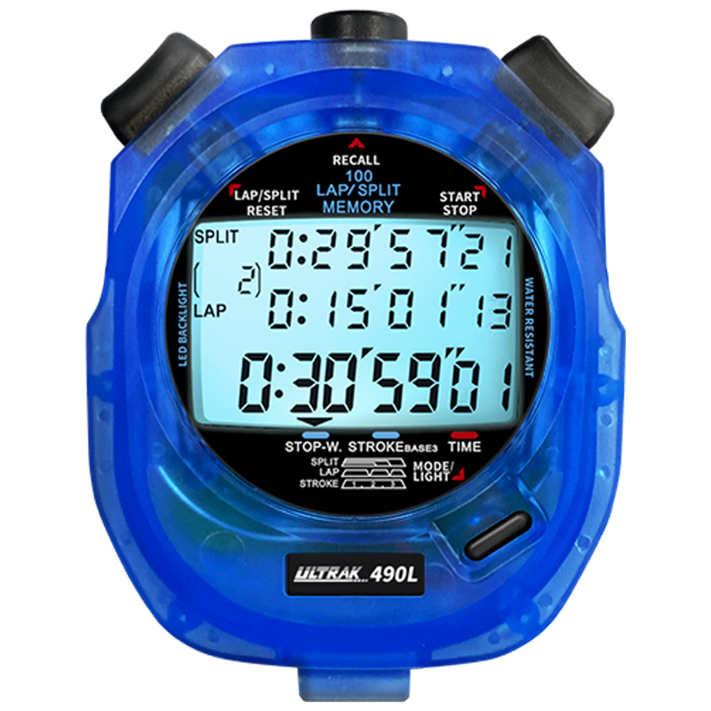 Picture of Electronic stopwatch DT490L Dingerzhi ULTRAK Osek 100 Channel 3 Row Display Timer Track and Field Luminous