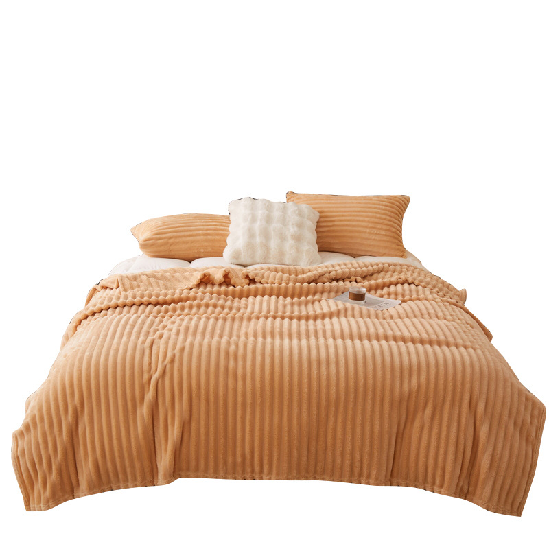 Picture of Light Luxury Rabbit Plush Blanket Sofa Blanket Casual Blanket Autumn and Winter Bedroom Thickeneded Warm Blanket Air Conditioning Nap Bed Sheets