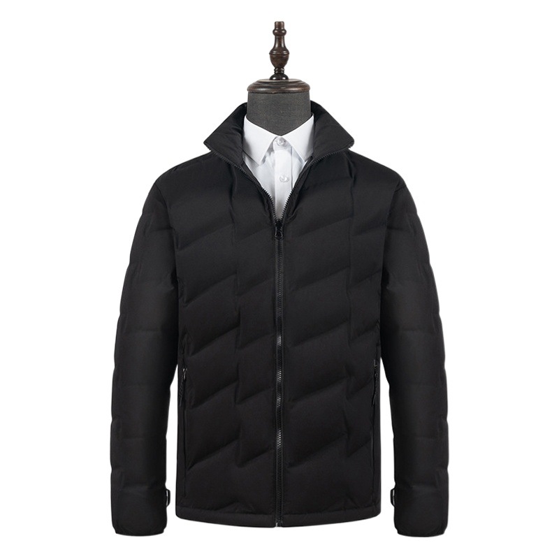 Jacket down jacket men's liner warm stand collar business fashion winter casual women's goose down thickened wholesale