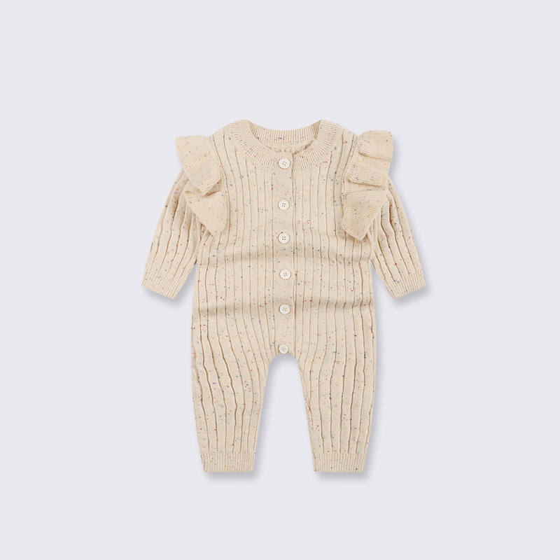 Picture of Foreign trade baby Autumn jumpsuit knitted sweater spring and autumn cotton romper outer wear autumn newborn clothes
