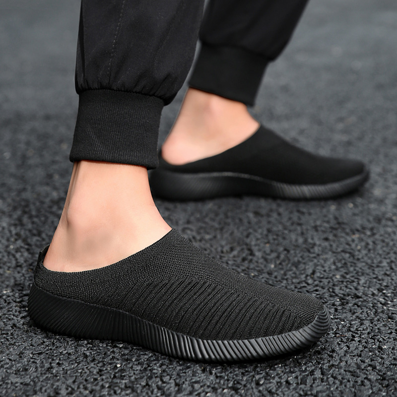 Women's shoes AliExpress explosions plus size sneaker lazy shoes woven casual women's shoes for the elderly shoes socks mouth mother shoes wholesale