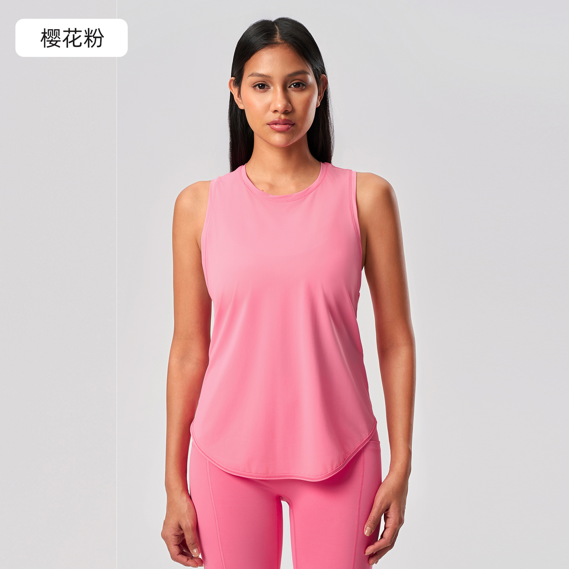 Picture of New Quick-drying Vest Women's Fitness Yoga Sleeveless Blouse Running Breathable Loose Sports T-Shirt Summer S2023
