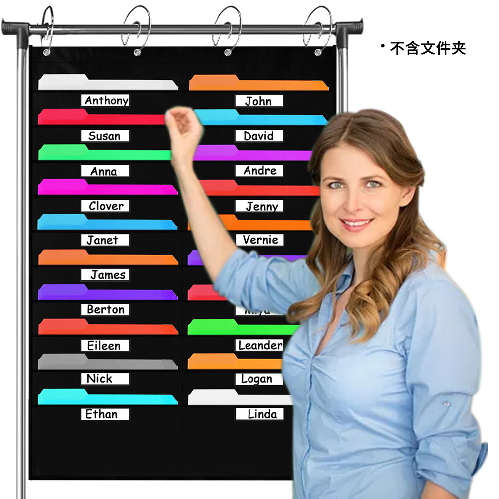 School season busy stock classroom wall file storage hanging bag hanging door mail magazine 20 pockets with label window