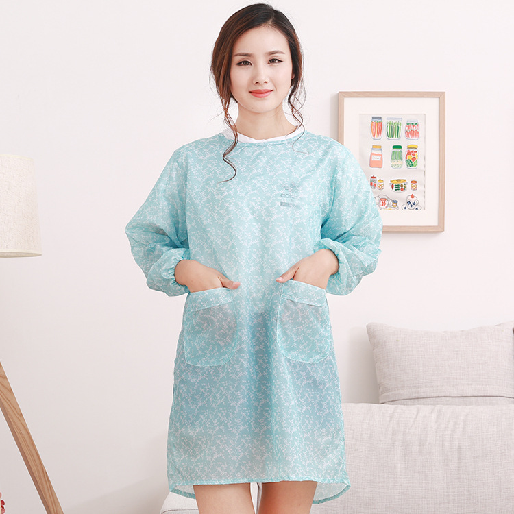 Picture of Summer Thin Cool Apron Korean Style Fashion Overalls Waterproof Apron Women's Retro-dressing Adult Sunscreen Overalls