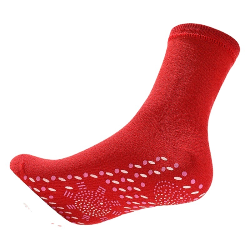 Heating socks Tomalin health care warm socks floor socks sweat-absorbent cotton socks massage cold-resistant mid-calf wholesale