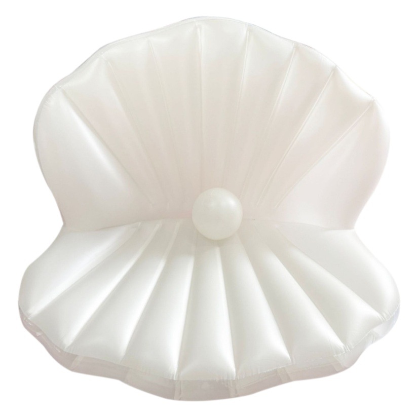 Shell Floating Row Inflatable Shell Floating Bed Scallop Adult Floating Mat Pearl Ball Photo Props is Shell Swimming Ring