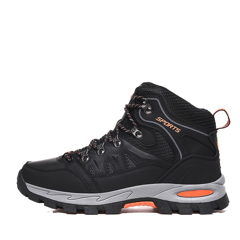 Men's Shoes 2021 Autumn New High-top Leisure Sports Hiking Hiking Shoes Couple's Cross-border Large-size Outdoor Travel Shoes