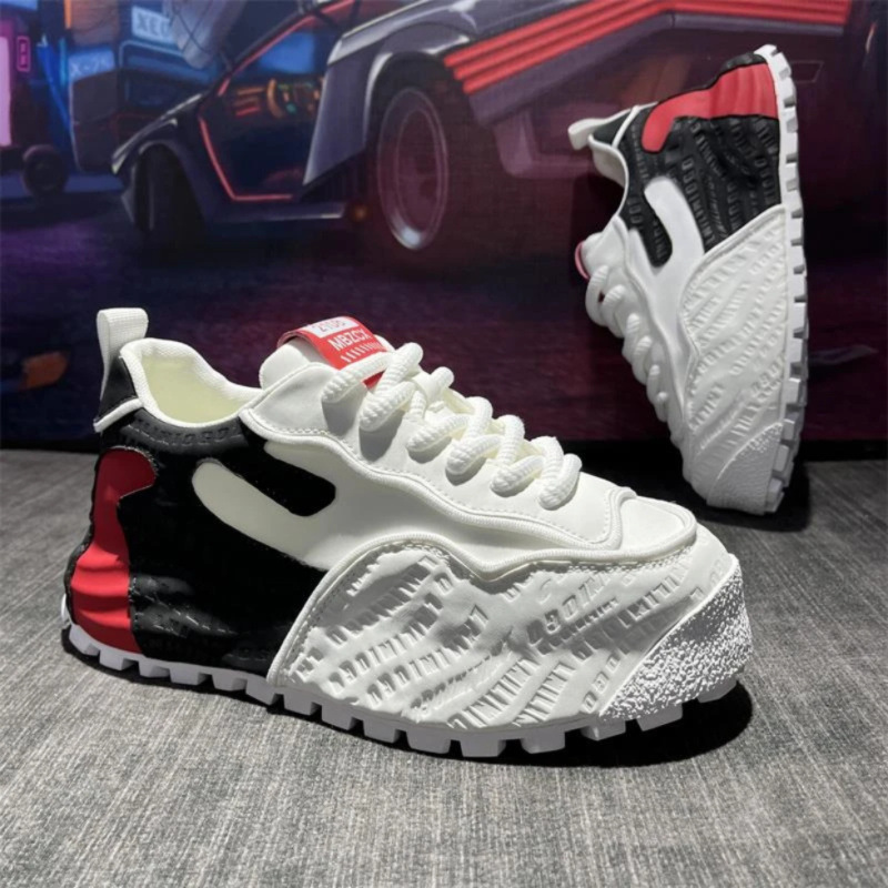 Simple Personalized Fashion All-match Comfortable Torre Shoes Trendy Casual Campus Style Trendy Men's Thick Sole Height Increasing sneaker for Men