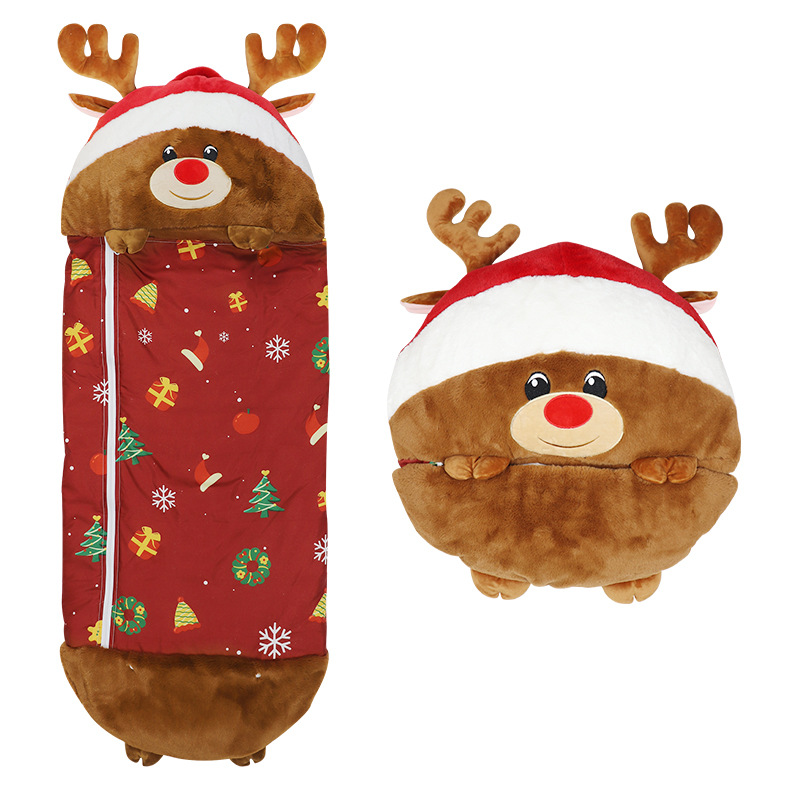 Picture of Cross-Border Children's Sleeping Bag Customized Cartoon Anti-Kicking Animal Sleeping Bag Amazon Quilted Anti-Kick Storage Sleeping Bag for Older Children