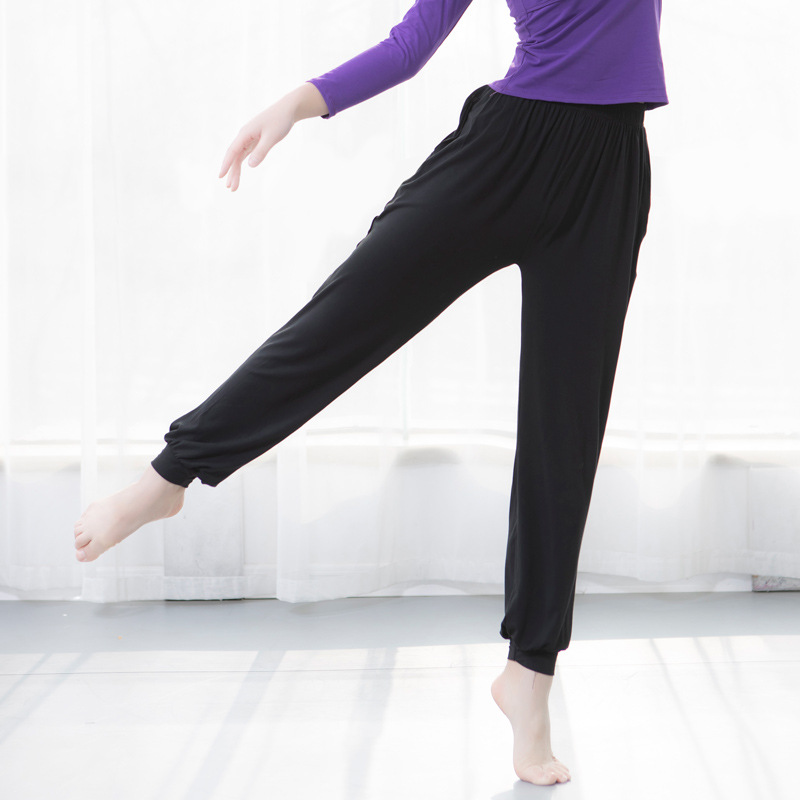 Picture of Dance Practice Clothing Women's Modern Square Folk Dance Modal Foot Harlan Body Yoga Long Pants Adult