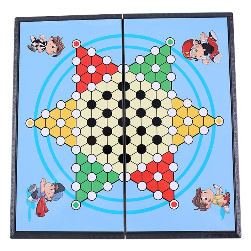 Picture of Large Magnetic Checkers Set for Children and Primary School Students Magnetic Game Chess Special Portable Folding Parent-Child Chessboard Wholesale