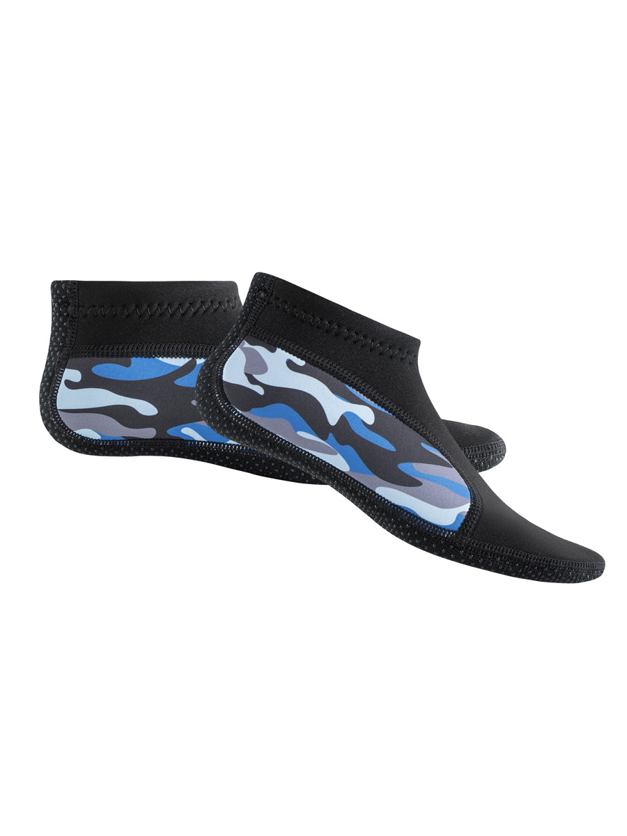 3MM camouflage diving socks men's swimming warm deep diving snorkeling socks short tube non-slip wear-resistant beach socks diving shoes