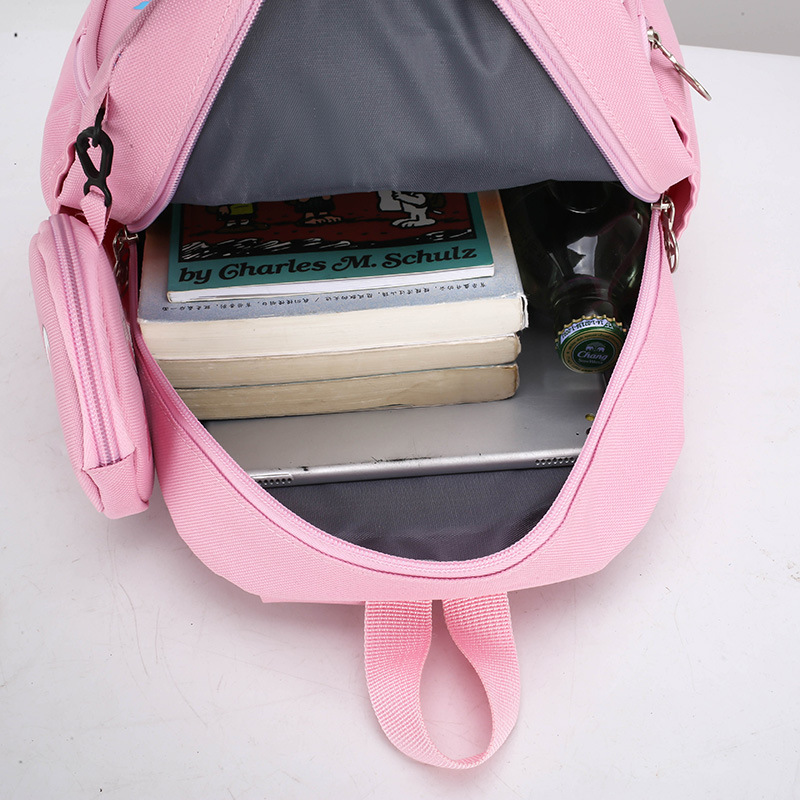 Picture of Pupils' Bag with Coin Purse Children's Printed Schoolbag Cute Cartoon Children's Ridge Protection Schoolbag