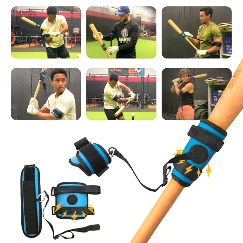 Picture of Magnetic Baseball Softball Swing Trainer Baseball Hitting Training Arm Strap Swing Batting Posture Correction Strap