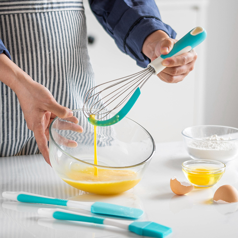 Picture of Cross-border kitchen silicone baking tools five-piece oil brush scraper egg beater kitchen utensils 5 pieces suit