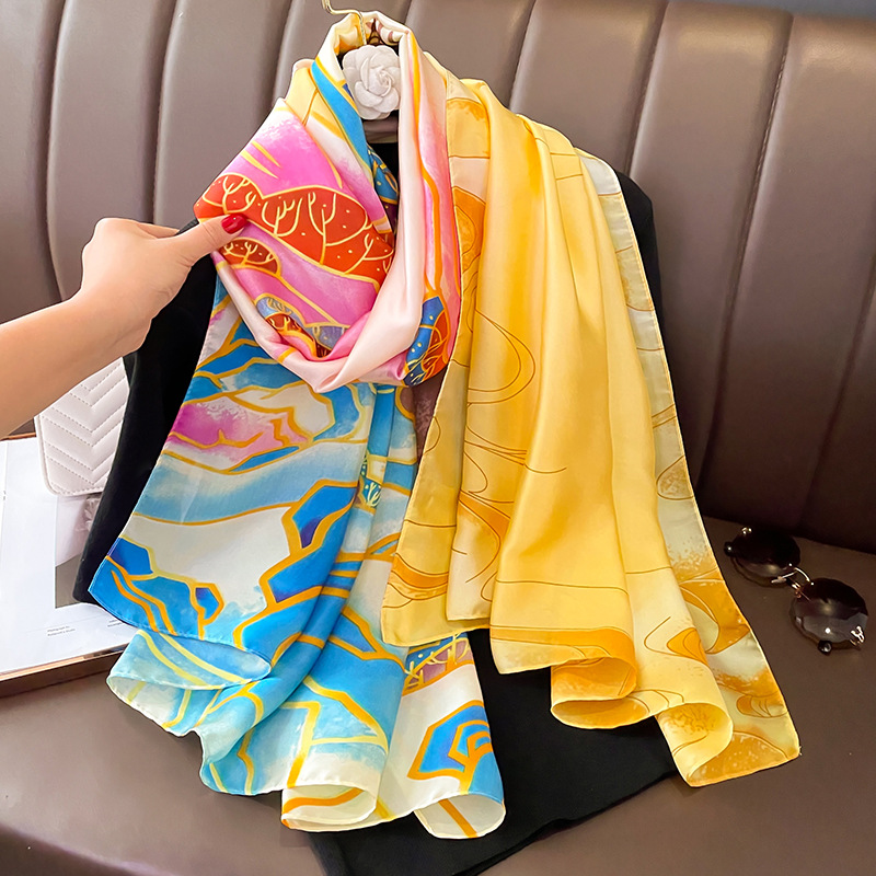 Guofeng Summer New Sunscreen Beach Scarf Women's Scarf Air Conditioning Shawl 2023 Fashion Scarf Travel