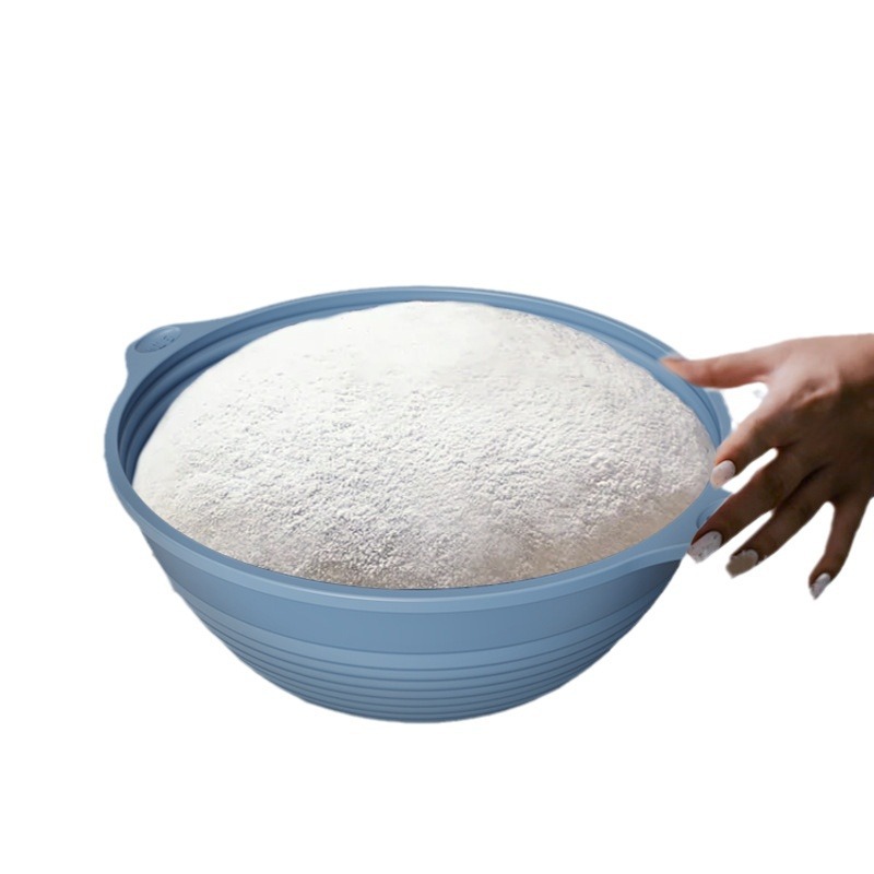 Picture of Silicone Fermentation Basket Household Oven Baking Dough Fermentation Bowl Folding High Temperature Resistant Large Capacity Bread Fermentation Basket
