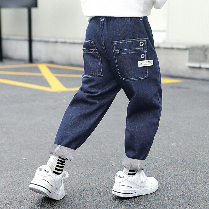 New children's clothing wholesale children's pants boys ripped jeans spring and autumn cotton pants a generation of hair