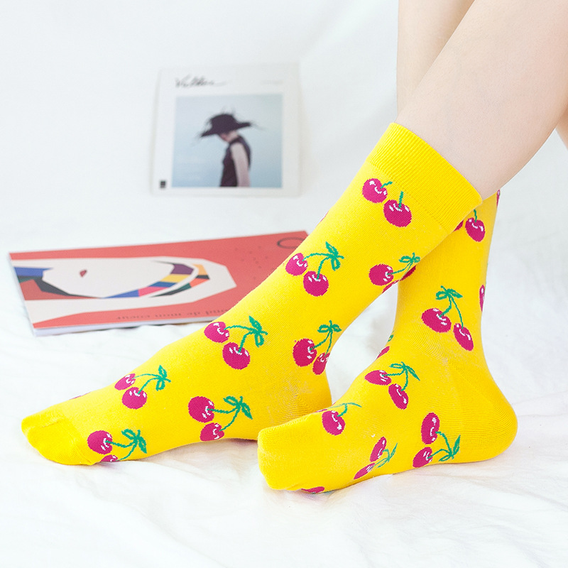Picture of Amazon new tube socks children European and American ins wind fruit autumn and winter net red trend socks cotton manufacturers wholesale