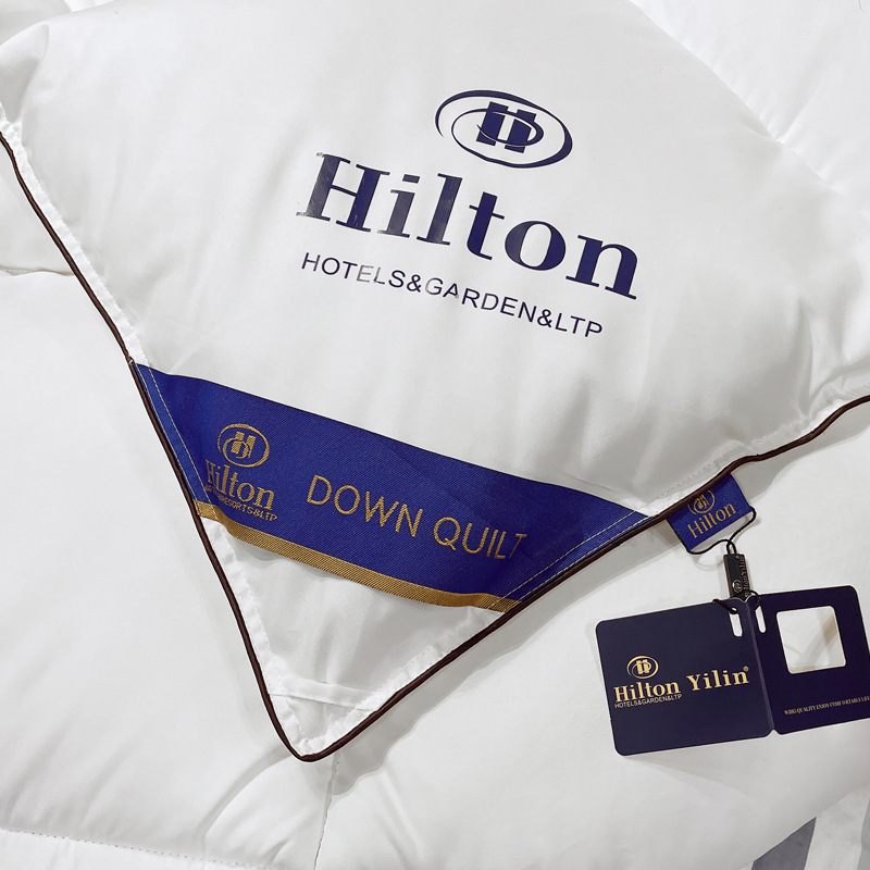 Picture of Hilton star hotel feather velvet quilt spring and autumn quilt homestay imitation goose down quilt core group purchase gift quilt wholesale