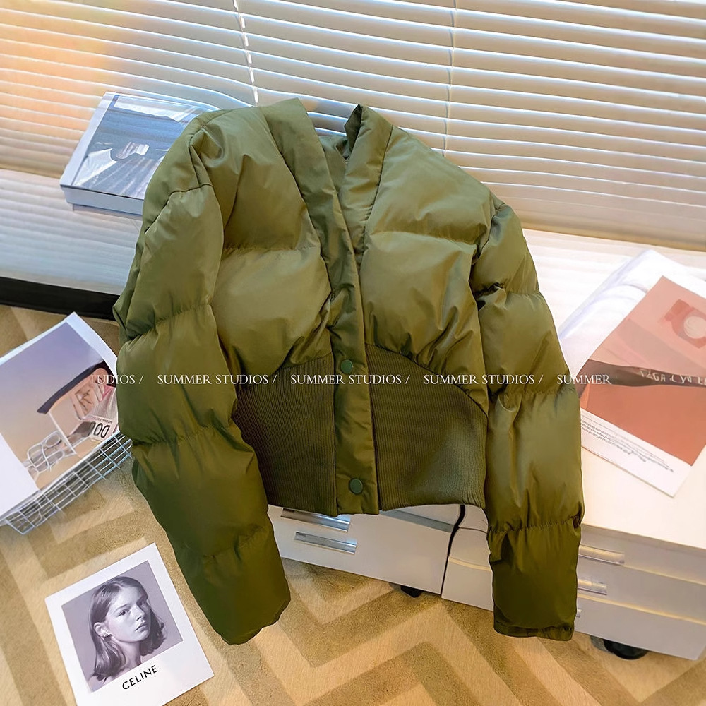2025 Street-Fashioned Cotton-Padded Clothes for Women in Autumn and Winter, Niche Design, Street-Fashioned Slim-Fitting Short Cotton-Padded Clothes for Small People, Hot Style