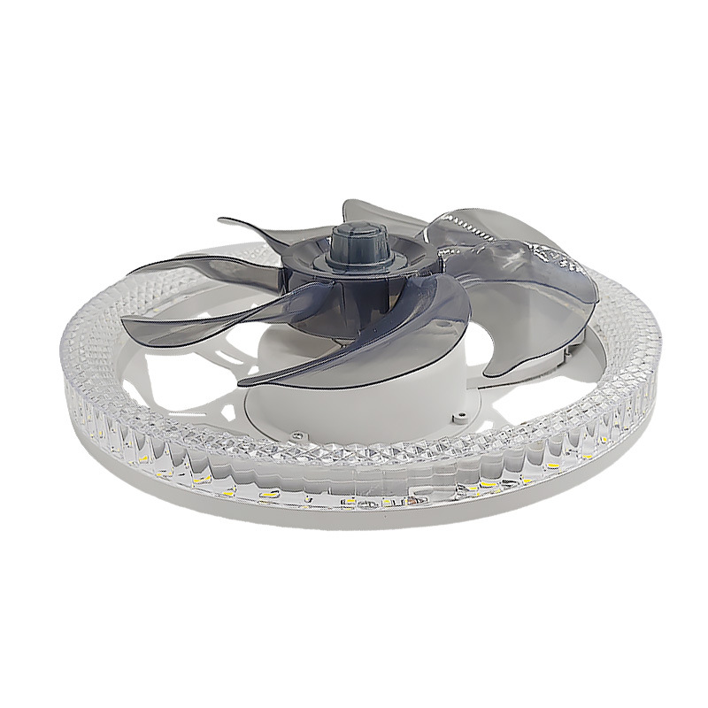 Picture of 2025 New Internet-red Crystal Fan Light Bedroom Corridor Ceiling Ceiling Fan Light Simple E27 Fan Light with Remote Control