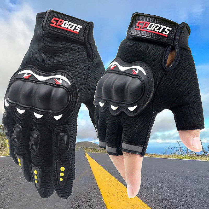 Motorcycle Gloves Full Finger Men's Protective Outdoor Knight Long Finger Sports Breathable Racing Riding Half Finger Gloves