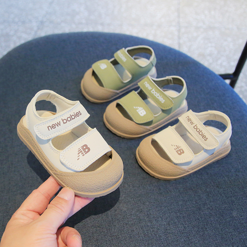 Baby Sandals Children's Soft Sole Non-slip Toddler Shoes 1-2-3 Years Old Summer Western-style Baotou Anti-kick Breathable Baby Shoes