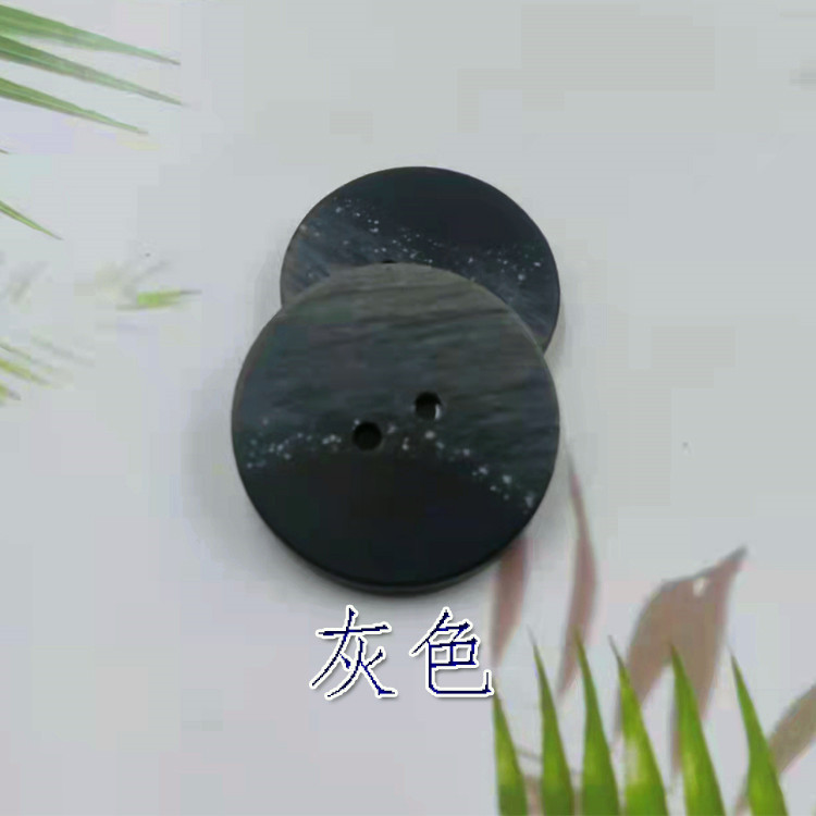 Picture of Round Two Eyes Faux Shell Button Coat Black All-Match Women's Suit Sweater Button Shirt DIY Clothes Button