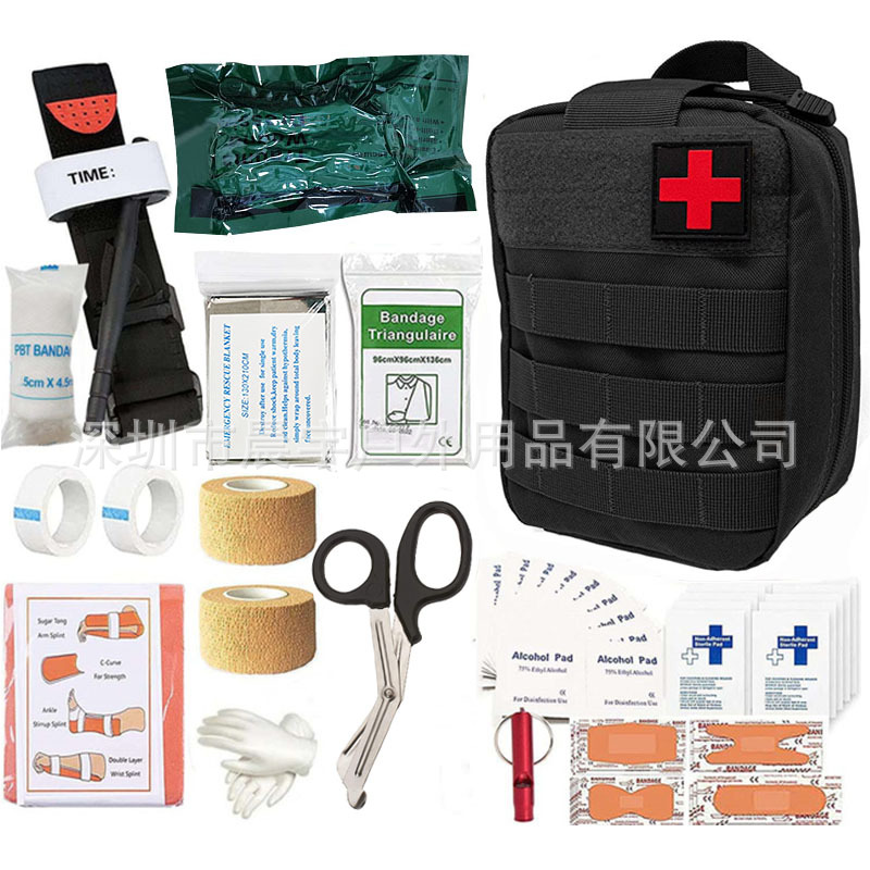 Picture of Outdoor Camping Survival Equipment Trauma Backpack Emergency Survival First Aid Kit Military Tactical Hemostatic Bandage