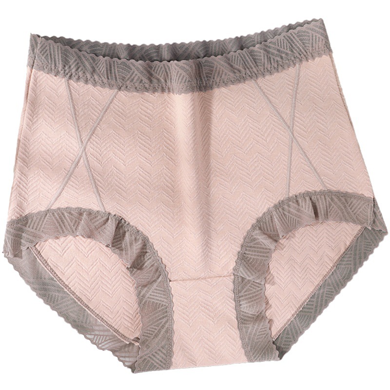 New ladies plus size underwear plump mm200 kg cotton widened high waist breathable cotton crotch mother shorts