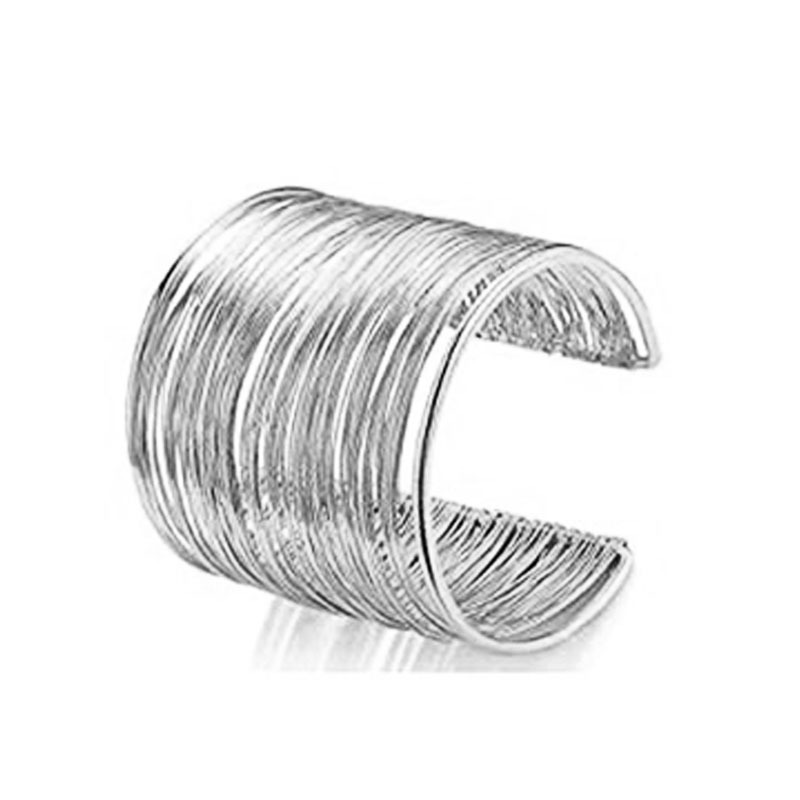 Picture of Cross-border Hot Selling European and American Kwa Hollow Metal Pattern Iron Open Bracelet Personalized Wire Punk Bracelet Set