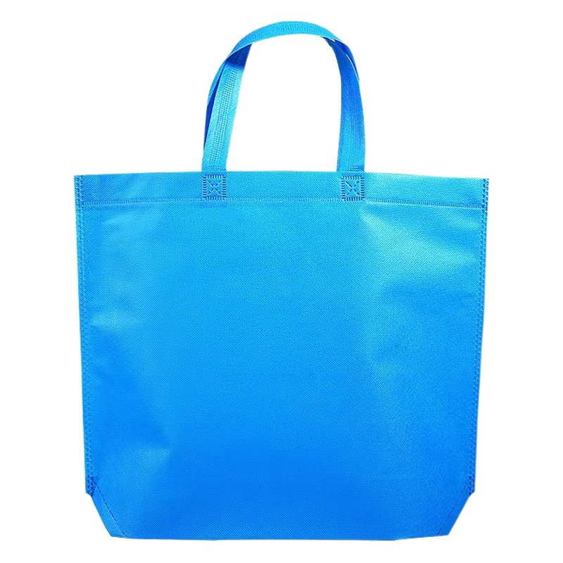 Customized logo bottom non-side shoulder non-woven bag thickened clothing bag handbag advertising environmental protection bag