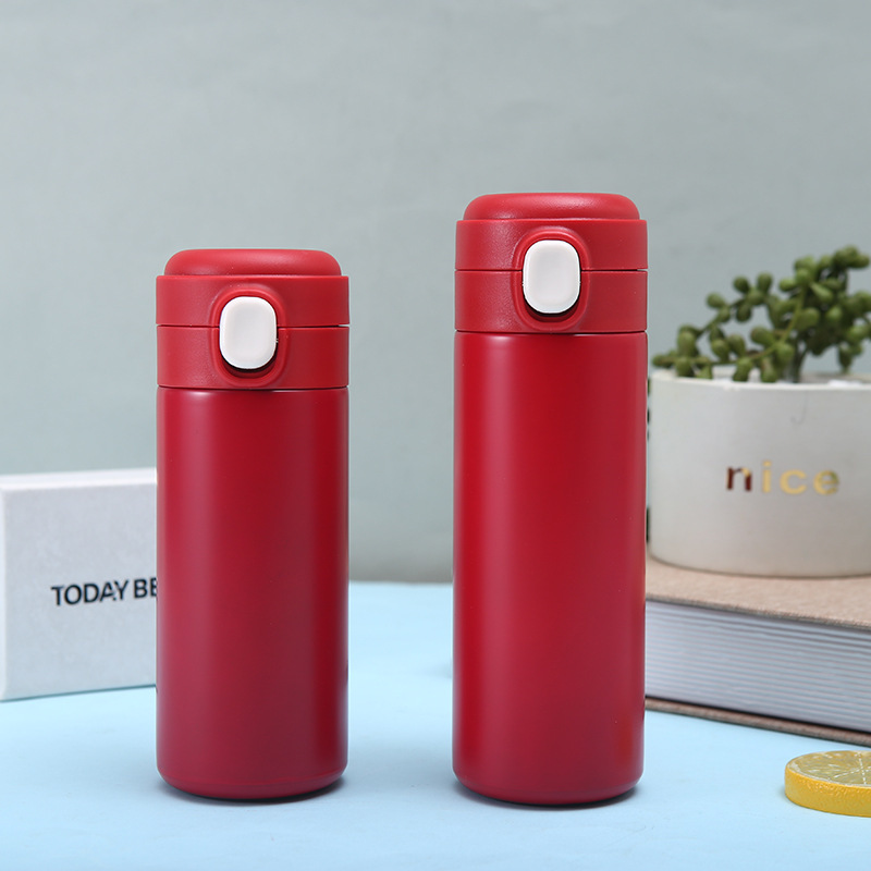 Picture of New 304 stainless steel simple bounce cover pea Cup student fresh mini portable thermos cup wholesale